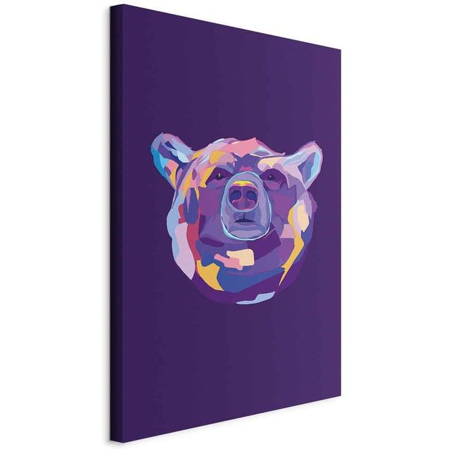CONFIGURABLE PÄÄTUOTE - Taulu - Colourful Bear (1 Part) Vertical 32828