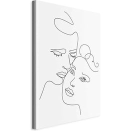 Taulu Artgeist Couple in Black and White (1-part) - Romantic Kiss Moment, eri vaihtoehtoja