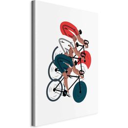 Taulu Artgeist Cycling Race. Competitors on a Light Background - Illustration, eri vaihtoehtoja