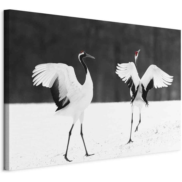 CONFIGURABLE PÄÄTUOTE - Taulu - Dancing Cranes (1 Part) Wide 75559