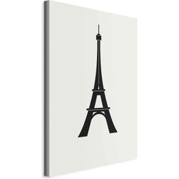 Taulu Artgeist Eiffel Tower Simple Graphics in Black and White, eri vaihtoehtoja