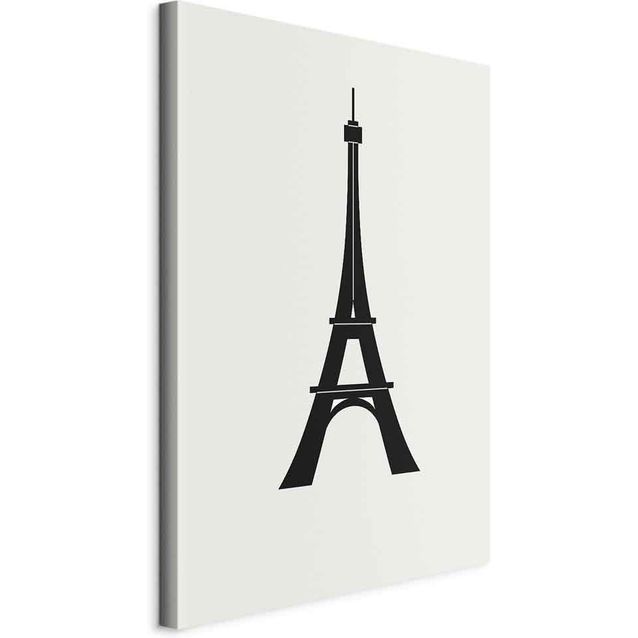 CONFIGURABLE PÄÄTUOTE - Taulu - Eiffel Tower Simple Graphics in Black and White 02356