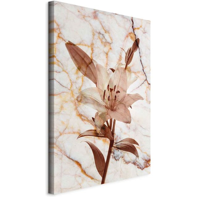 CONFIGURABLE PÄÄTUOTE - Taulu - Elegance of a Flower (1-part) - Delicate Lily on Marble in Sepia 15897