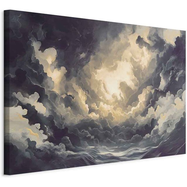 CONFIGURABLE PÄÄTUOTE - Taulu - Epic Light Play: The Sun Battling for Dominance Over the Clouds 08324