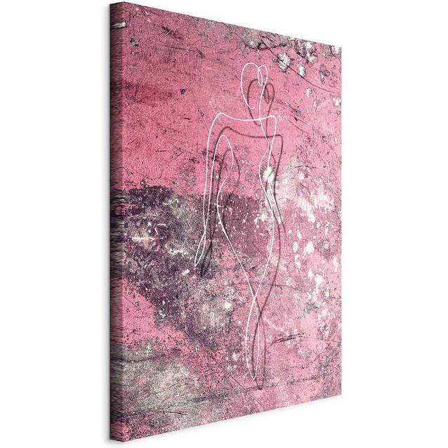 CONFIGURABLE PÄÄTUOTE - Taulu - Figure on Pink Background (1-part) - Female Silhouette in Marble 66929
