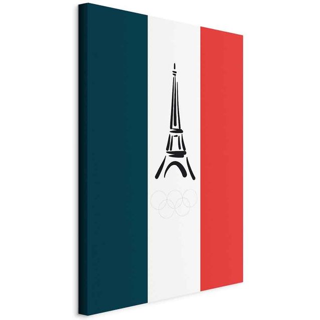 CONFIGURABLE PÄÄTUOTE - Taulu - French Flag With Graphic Eiffel Tower 02677