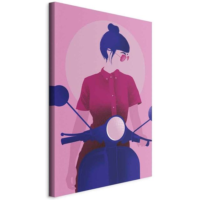 CONFIGURABLE PÄÄTUOTE - Taulu - Girl on Scooter (1 Part) Vertical 33276