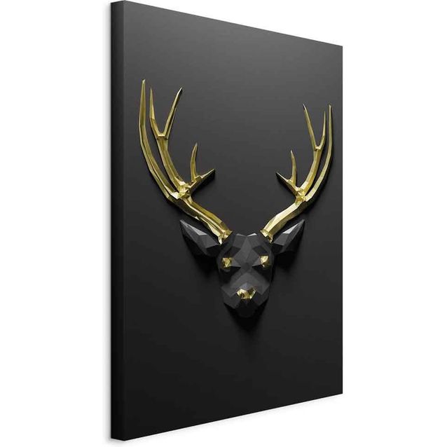 CONFIGURABLE PÄÄTUOTE - Taulu - Golden Antlers (1 Part) Vertical 80239