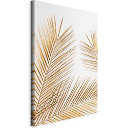 Taulu Artgeist Golden Palm Leaves (1 Part) Vertical, eri vaihtoehtoja
