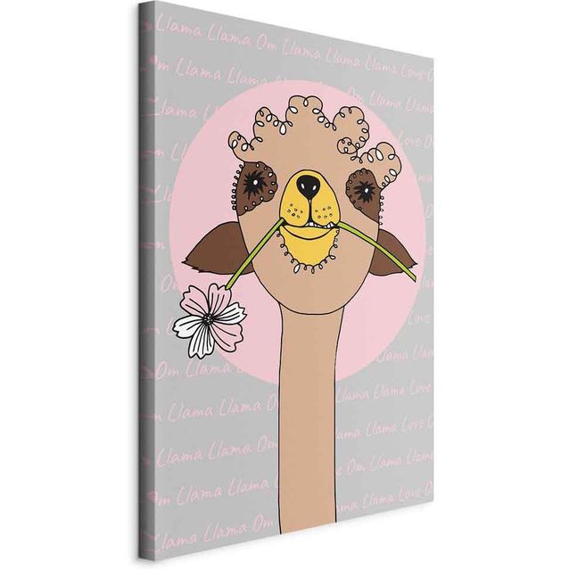 CONFIGURABLE PÄÄTUOTE - Taulu - Happy Llama (1 Part) Vertical 76419