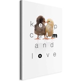 Taulu Artgeist Keep Calm and Love (1 Part) Vertical, eri vaihtoehtoja