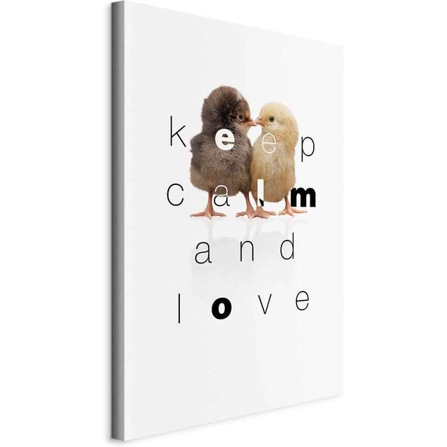 CONFIGURABLE PÄÄTUOTE - Taulu - Keep Calm and Love (1 Part) Vertical 10830