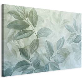Taulu Artgeist Large Leaves in Shades of Green-Mint: Botanical Motif, eri vaihtoehtoja