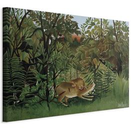 Taulu Artgeist Le Lion ayant faim se jette sur l'Antilope (Henri Rousseau), eri vaihtoehtoja