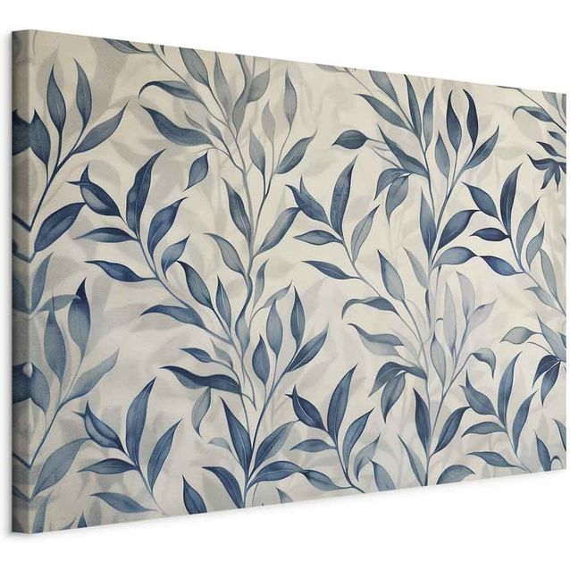 CONFIGURABLE PÄÄTUOTE - Taulu - Leaves in Blue Color Delicate Botanical Motif 86165