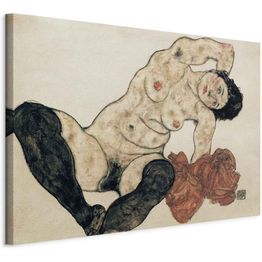 Taulu Artgeist Liegender Akt mit gelbem Handtuch (Egon Schiele), eri vaihtoehtoja