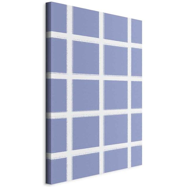 CONFIGURABLE PÄÄTUOTE - Taulu - Lines and Symmetry - Expressive White Grid on a Blue Background 25079