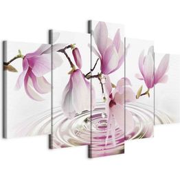 Taulu Artgeist Magnolias over Water (5 Parts) Wide Pink, eri vaihtoehtoja