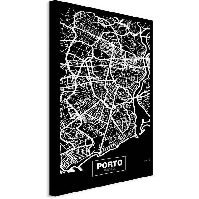 CONFIGURABLE PÄÄTUOTE - Taulu - Negative Map: Porto (1 Part) Vertical 45153