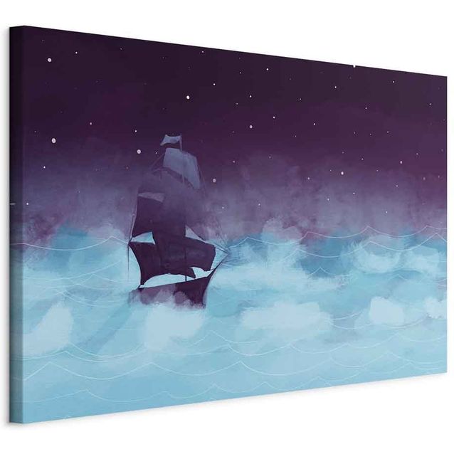 CONFIGURABLE PÄÄTUOTE - Taulu - Night Waves (1 Part) Wide - Third Variant 53790