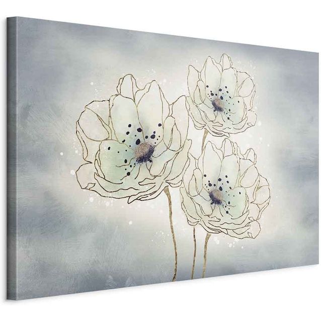 CONFIGURABLE PÄÄTUOTE - Taulu - Ocean Flowers (1 Part) Wide 07564