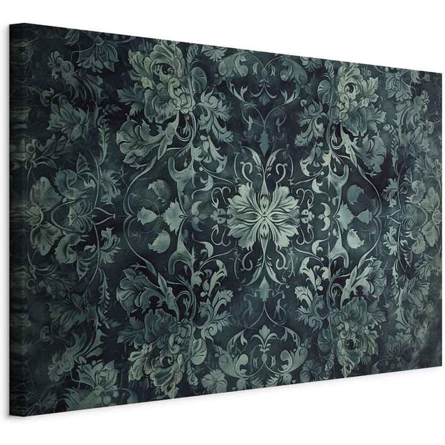 CONFIGURABLE PÄÄTUOTE - Taulu - Oriental Pattern Carpet: Emerald Ornaments and Worn Patterns 89357
