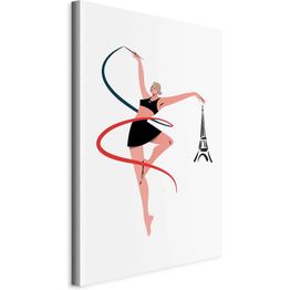 Taulu Artgeist Rhythmic Gymnastics - Illustration of a Woman With a Ribbon, eri vaihtoehtoja