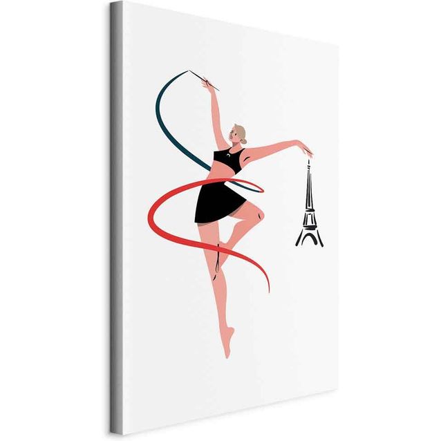 CONFIGURABLE PÄÄTUOTE - Taulu - Rhythmic Gymnastics - Illustration of a Woman With a Ribbon 02479