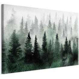 Taulu Artgeist Scandinavian Foggy Forest (1 Part) Wide, eri vaihtoehtoja