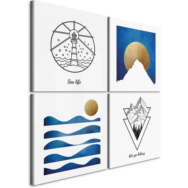 CONFIGURABLE PÄÄTUOTE - Taulu - Sea or Mountains (4 Parts) 89275
