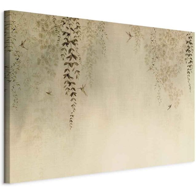 CONFIGURABLE PÄÄTUOTE - Taulu - Spring Orchard - Hummingbirds Among Tree Branches in Beige Shades 39007