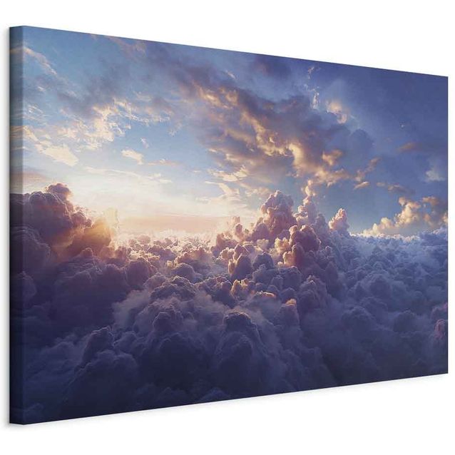 CONFIGURABLE PÄÄTUOTE - Taulu - The Sun in Hiding: The Golden Face of the Sky Over a Cloudy Sea 00915
