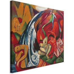 Taulu Artgeist The waterfall (Women under a waterfall) (Franz Marc), eri vaihtoehtoja