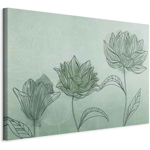 CONFIGURABLE PÄÄTUOTE - Taulu - Three Flowers (1 Part) Wide 88771