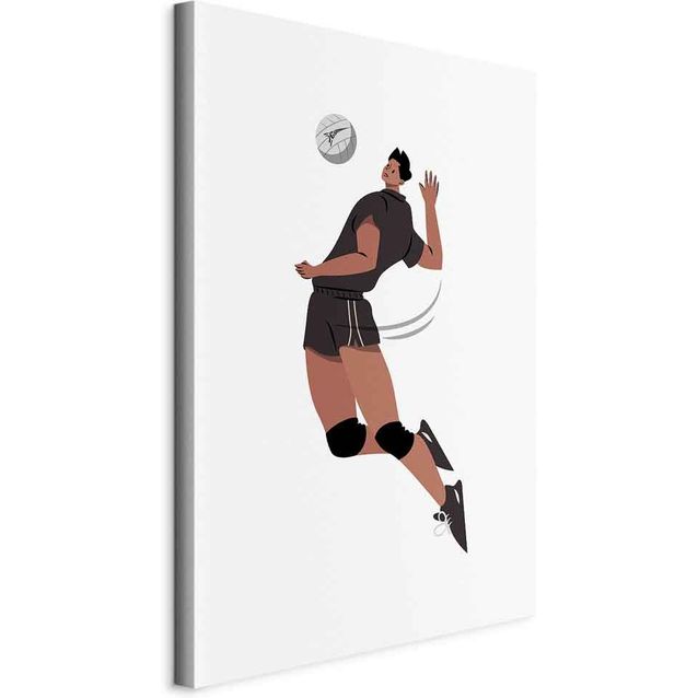 CONFIGURABLE PÄÄTUOTE - Taulu - Volleyball Player on a White Background - Illustration 02516