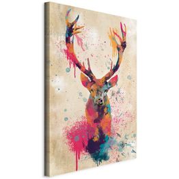 Taulu Artgeist Watercolor Deer (1 Part) Vertical, eri vaihtoehtoja