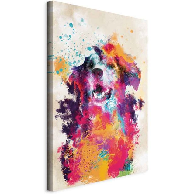 CONFIGURABLE PÄÄTUOTE - Taulu - Watercolor Dog (1 Part) Vertical 67097