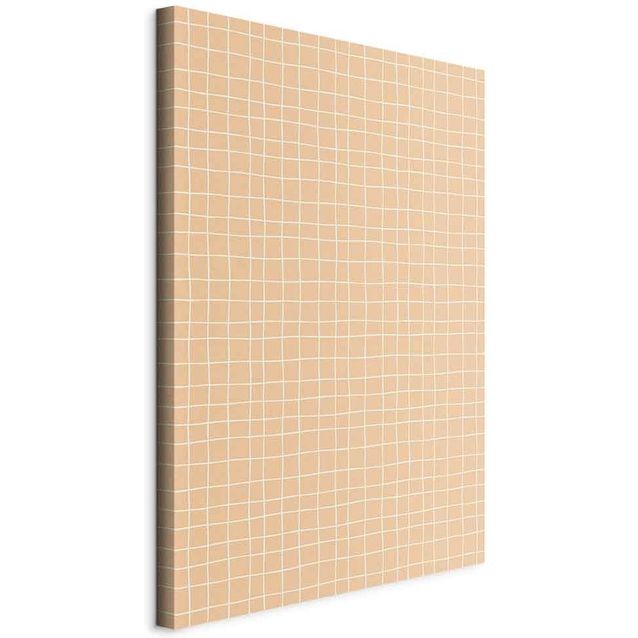 CONFIGURABLE PÄÄTUOTE - Taulu - Waving Lines - Creamy Grid on a Noisy Pastel Background 25499