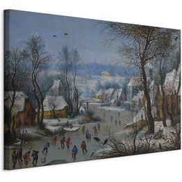 Taulu Artgeist Winter Landscape with a Bird Trap, eri vaihtoehtoja