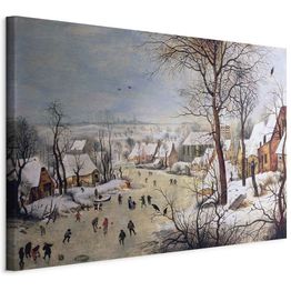 Taulu Artgeist Winter Landscape with Birdtrap (Pieter Bruegel the Elder), eri vaihtoehtoja