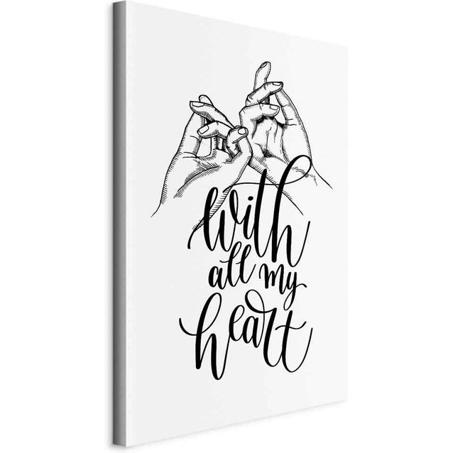 CONFIGURABLE PÄÄTUOTE - Taulu - With All My Heart (1 Part) Vertical 50676