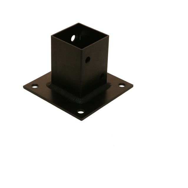 Asennusjalka 7x7 cm tolpalle Hortus musta