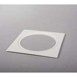 Asennuskehys alasvaloille Hide-a-lite I 115x115 mm ø85 mm valkoinen