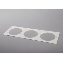 Asennuskehys alasvaloille Hide-a-lite III 325x115 mm ø85 mm valkoinen