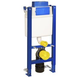 Seinä-WC:n asennusteline Gustavsberg Triomont XT, yläpainikkeella varustetuille malleille, kaksoishuuhtelu