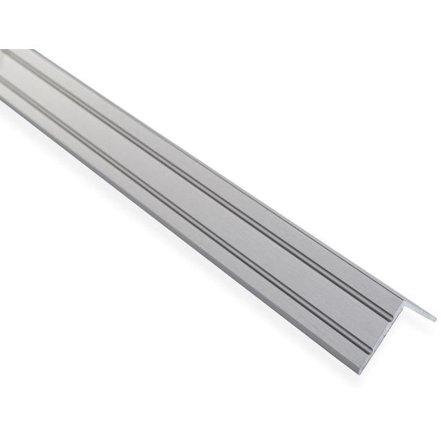 Askelkulmalista Maler uritettu 25x20x1000mm alumiini tarra harjattu teräs