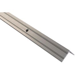 Askelkulmalista Maler uritettu 25x20x2000mm alumiini ruuvi harjattu grafiitti