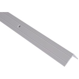 Askelkulmalista Maler uritettu 25x20x2000mm alumiini ruuvi valkoinen maalattu