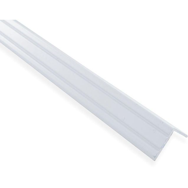 Askelkulmalista Maler uritettu 25x20x2000mm alumiini tarra valkoinen maalattu