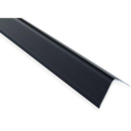 Askelkulmalista Maler uritettu 35x35x1000mm alumiini tarra musta anodisoitu